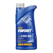 7510 MANNOL FAVORIT 15W50 1 л. Полусинтетическое моторное масло 15W-50