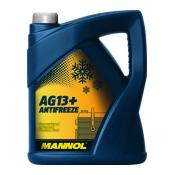 4114 MANNOL ANTIFREEZE ADVANCED AG13+ 5 л. Концентрат охлаждающей жидкости желтый
